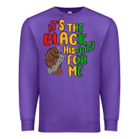 Purple it s the black history for me Premium Sweatshirt - MaliasSmallBusiness