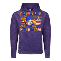 Cloud Purple i m here for snacks and freedom Vintage Hoodie - texasbilliewilder