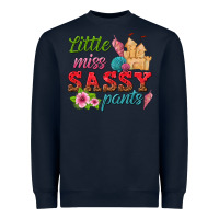 Navy little miss sassy pants Heavyweight Sweatshirt - texasbilliewilder