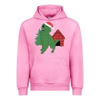 Fuchsia Pink Christmas Dog Urban Hoodie - Bettercallsaul
