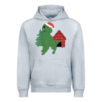 Heather Grey Christmas Dog Urban Hoodie - Bettercallsaul