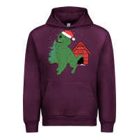 Mauve Wine Christmas Dog Urban Hoodie - Bettercallsaul