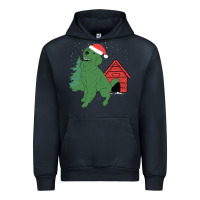 Navy Christmas Dog Urban Hoodie - Bettercallsaul