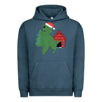 Pigment Midnight Navy Christmas Dog Urban Hoodie - Bettercallsaul
