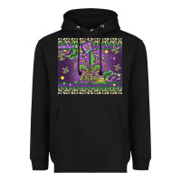 Black mardi gras fleur de lis Heavyweight Hoodie - MaliasSmallBusiness