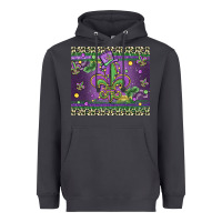 Smoke mardi gras fleur de lis Heavyweight Hoodie - MaliasSmallBusiness