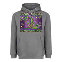 Storm mardi gras fleur de lis Heavyweight Hoodie - MaliasSmallBusiness