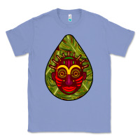 Colony Blue african masks teardrop  7 Classic Tee - BundleAndBundleShop