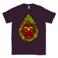 Plum african masks teardrop  7 Classic Tee - BundleAndBundleShop