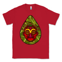 Red african masks teardrop  7 Classic Tee - BundleAndBundleShop