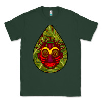 Sports Green african masks teardrop  7 Classic Tee - BundleAndBundleShop