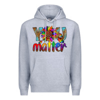 Heather Grey Lgbtq You Matter With Leopard Premium Hoodie - BundleAndBundleShop