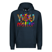 Navy Lgbtq You Matter With Leopard Premium Hoodie - BundleAndBundleShop