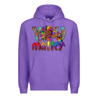 Purple Lgbtq You Matter With Leopard Premium Hoodie - BundleAndBundleShop