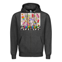 Charcoal Heather popsicle's and unicorn Zipper Hoodie - AdoDesignShop