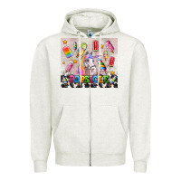 Popsicle's And Unicorn Zipper Hoodie | Teevron