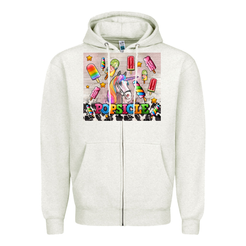 Popsicle's And Unicorn Zipper Hoodie by AdoDesignShop | Teevron
