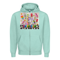 Seafoam popsicle's and unicorn Zipper Hoodie - AdoDesignShop