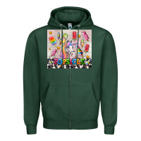 Sports Green popsicle's and unicorn Zipper Hoodie - AdoDesignShop