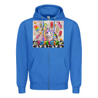 True Royal popsicle's and unicorn Zipper Hoodie - AdoDesignShop