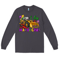 Smoke i dig mardi gras bulldozer Long Sleeve Tee - JahusDesignShop