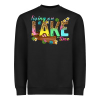 Black living on lake time Heavyweight Sweatshirt - texasbilliewilder