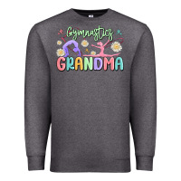 Charcoal Heather gymnastics grandma Premium Sweatshirt - MaliasSmallBusiness