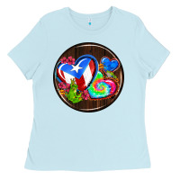 Baby Blue puerto rico coasters Ladies Tee - AdoDesignShop
