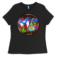 Black puerto rico coasters Ladies Tee - AdoDesignShop