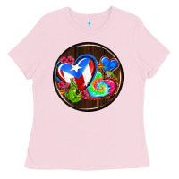 Bubblegum Pink puerto rico coasters Ladies Tee - AdoDesignShop