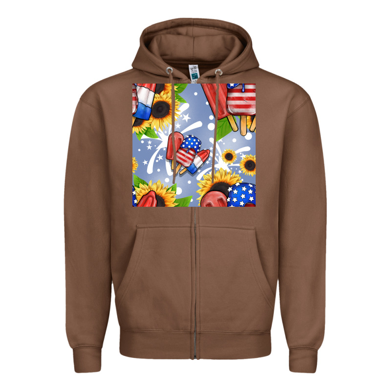 Patriotic Popsicle Zipper Hoodie by BundleAndBundleShop | Teevron
