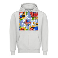 Dove Grey patriotic popsicle Zipper Hoodie - BundleAndBundleShop