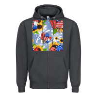 Smoke patriotic popsicle Zipper Hoodie - BundleAndBundleShop