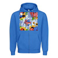 True Royal patriotic popsicle Zipper Hoodie - BundleAndBundleShop