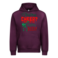 Mauve Wine Christmas Cheer I Thought You Said Christmas Beer Urban Hoodie - Bettercallsaul