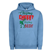 Pigment Pebble Blue Christmas Cheer I Thought You Said Christmas Beer Urban Hoodie - Bettercallsaul