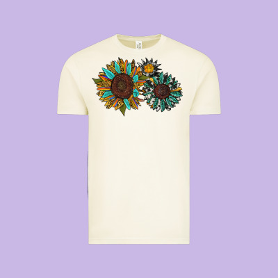 Western Sunflowers Vintage Tee Designed By Ranaportraitstore