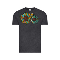 Vintage Black western sunflowers Vintage Tee - RanaPortraitStore