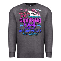 Charcoal Heather we're more than just cruising friends Premium Sweatshirt - MaliasSmallBusiness