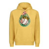 Antique Gold baseball and western roses teardrop  6 Premium Hoodie - BundleAndBundleShop