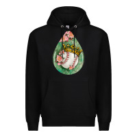 Black baseball and western roses teardrop  6 Premium Hoodie - BundleAndBundleShop