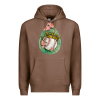 Chestnut baseball and western roses teardrop  6 Premium Hoodie - BundleAndBundleShop