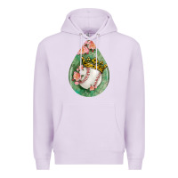 Lilac baseball and western roses teardrop  6 Premium Hoodie - BundleAndBundleShop