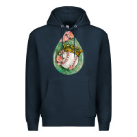 Navy baseball and western roses teardrop  6 Premium Hoodie - BundleAndBundleShop