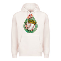 Pale Pink baseball and western roses teardrop  6 Premium Hoodie - BundleAndBundleShop
