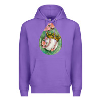 Purple baseball and western roses teardrop  6 Premium Hoodie - BundleAndBundleShop