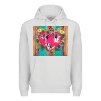 Dove Grey v.d cow and heart Premium Hoodie - AdoDesignShop