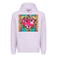 Lilac v.d cow and heart Premium Hoodie - AdoDesignShop