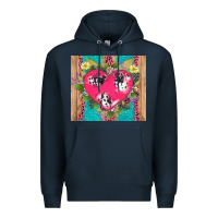 Navy v.d cow and heart Premium Hoodie - AdoDesignShop