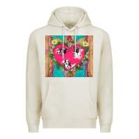 Oatmeal Heather v.d cow and heart Premium Hoodie - AdoDesignShop